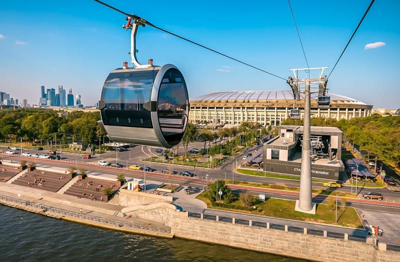 КАНАТНАЯ ДОРОГА НА ВОРОБЬЕВЫХ ГОРАХ