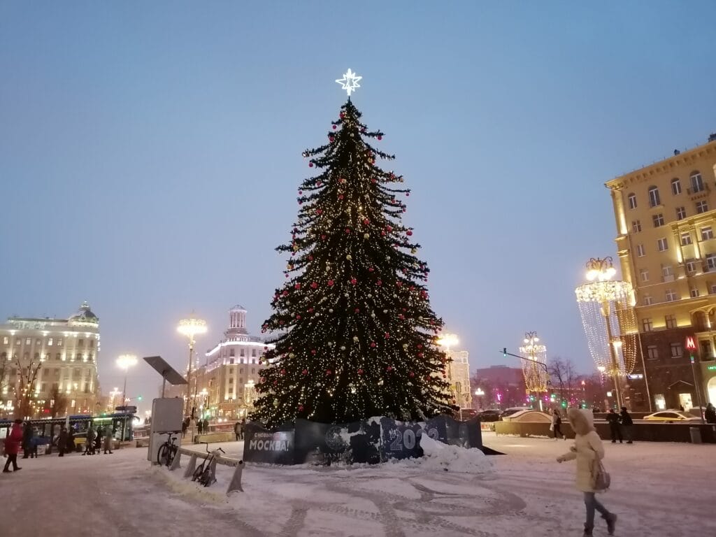 Москва новый год зима подсветка mospravda.ru
