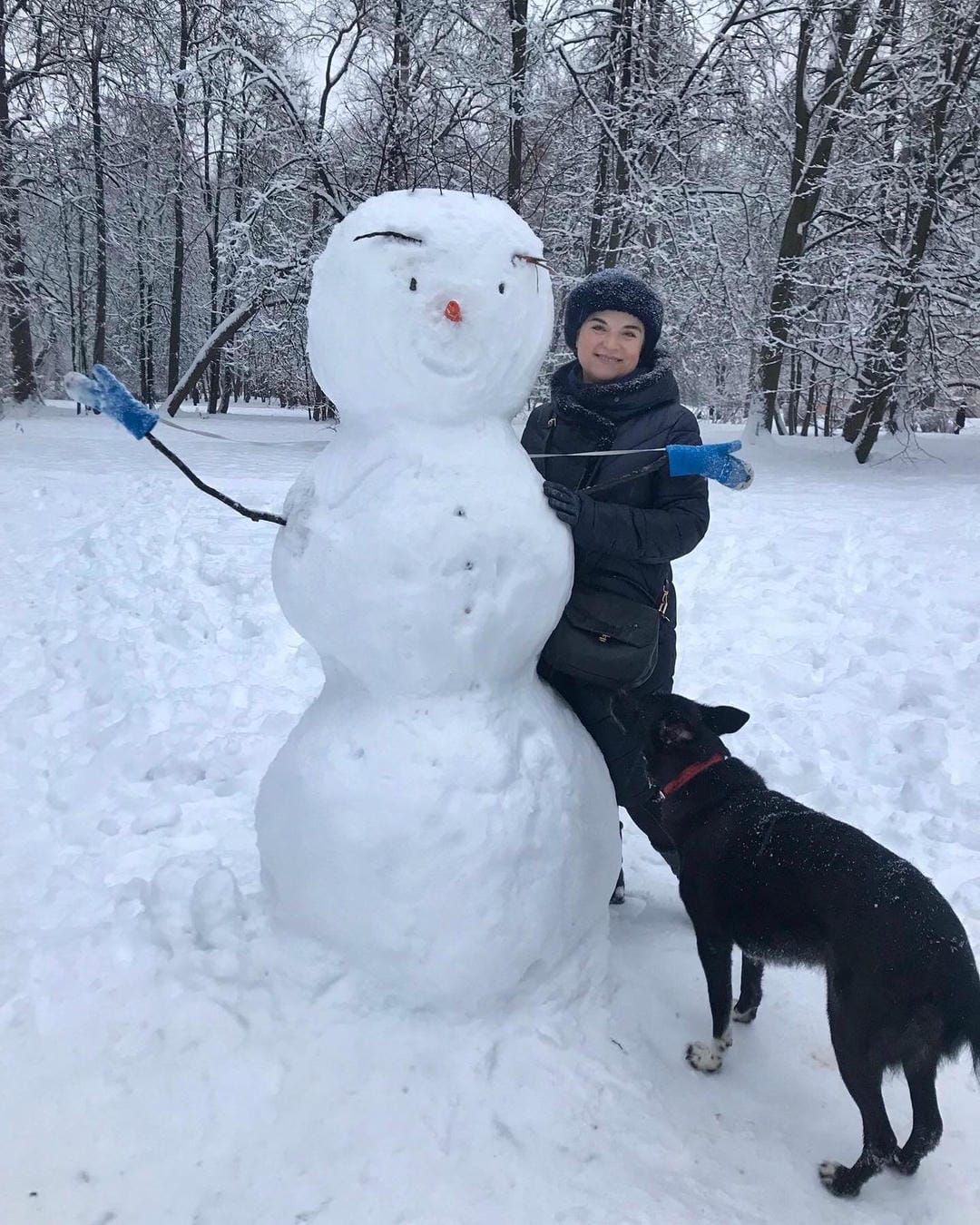 дача, снеговик, зима, фото Алина Фёдорова