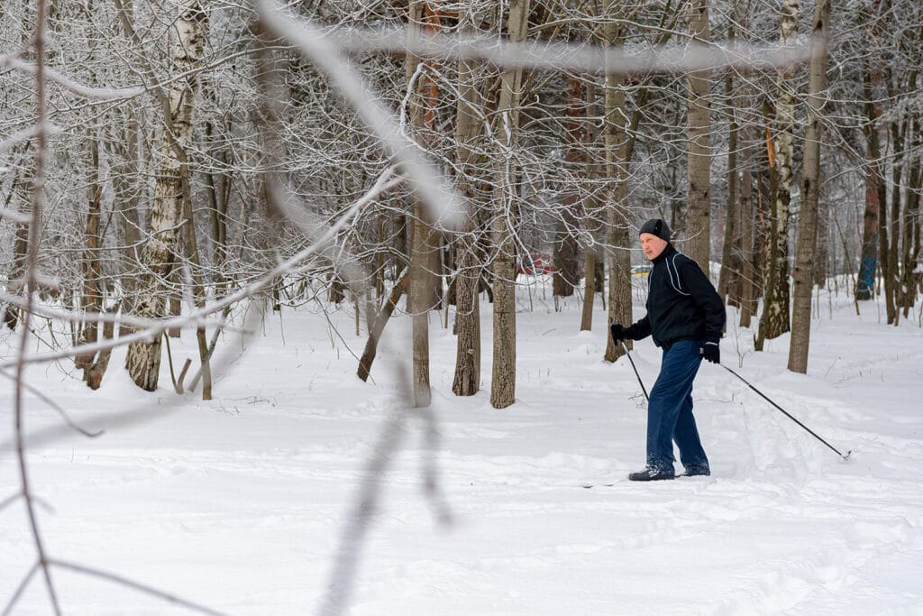 зима, лыжи, спорт Фото mos.ru