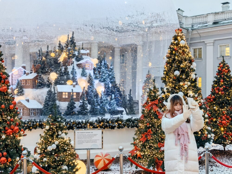 Новый год, склиф, украшения, Фото Василия Кузьмичёнка / агентство «Москва»