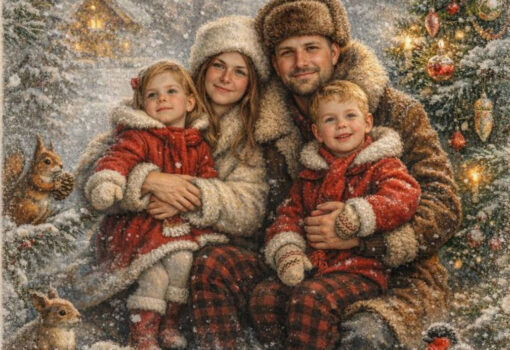 открытка Фото создано с помощью chatgpt.com