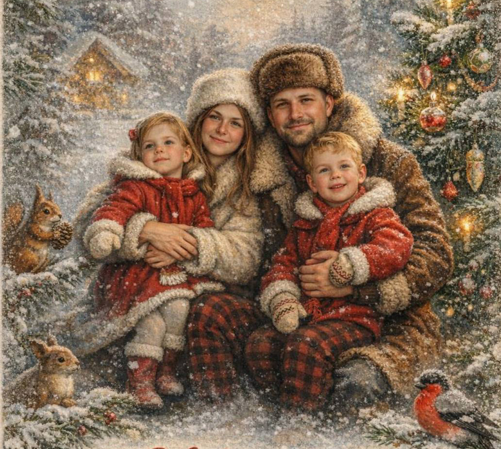 открытка Фото создано с помощью chatgpt.com