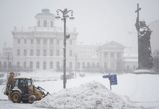 снегопад, зима, дом пашкова, Фото Александра Авилова / агентство «Москва»