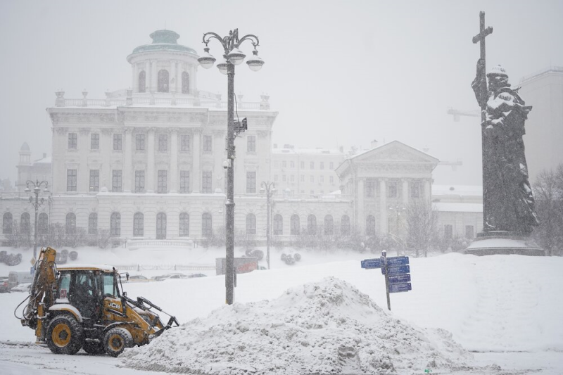 снегопад, зима, дом пашкова, Фото Александра Авилова / агентство «Москва»